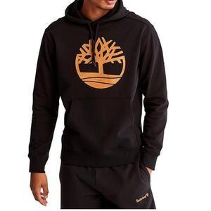 Timberland Men's Core Tree Logo Pullover Hoodie Black  Size S